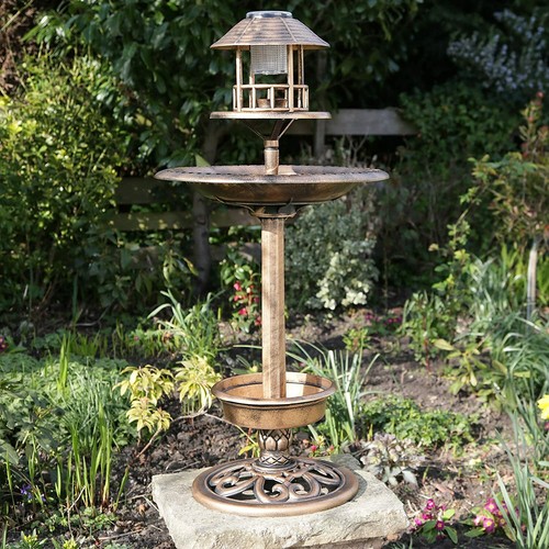 Garden bird bath - garden, feeding