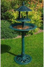 LARGE ORNAMENTAL BIRD BATH &