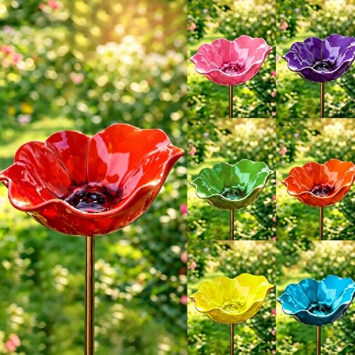 Handmade metal flower garden - handmade,