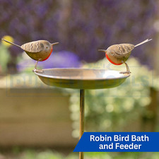 Bird Bath Feeder Robin Stake