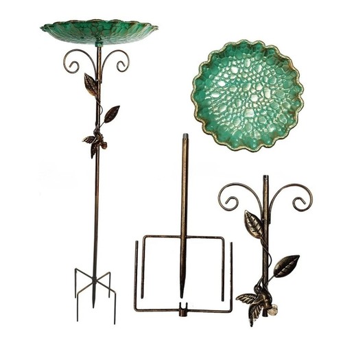 Metal bird bath bowl - bowl, with