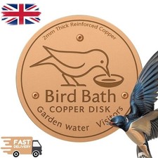 Bird Bath Copper Disk Water